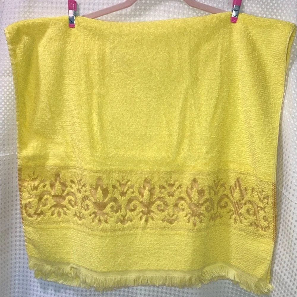 Vintage Sears yellow towel set 100% Cotton! Great Vintage Condition! 15177